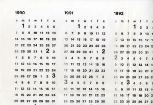 「COMME des GARCONS コムデギャルソン 1990-1999年特大カレンダー、特大ポスター」画像1