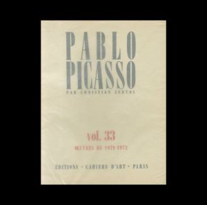 ピカソ　ゼルボス版カタログ・レゾネ　VOL.33／パブロ・ピカソ（PABLO PICASSO PAR CHRISTIAN ZERVOS VOL. 33 (XXXIII):OEUVRES DE 1971 A 1972／PABLO PICASSO)のサムネール