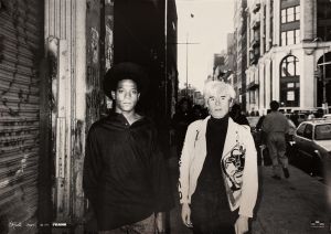 バスキア アンディ・ウォーホル ポスター／リッキー・パウエル,アンディ・ウォーホル,ジャン・ミッシェル・ジャール,バスキア（Ricky Powell & Andy Warhol & Jean Michel & Basquiat Soho NYC 1985 Print／Ricky Powell,Andy Warhol,Jean Michel,Basquiat)のサムネール