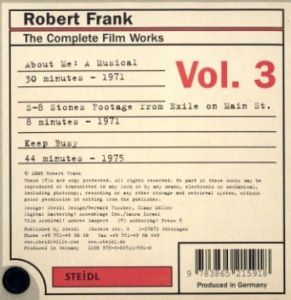 「Robert Frank: The Complete Film Works Vol. 1, 2, 3 / Robert Frank」画像8