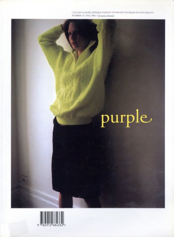 「purple No.13 Fall 2002 / Author: :Olivier Zahm, Elein Fleiss Art Director:Makoto Oorui」メイン画像