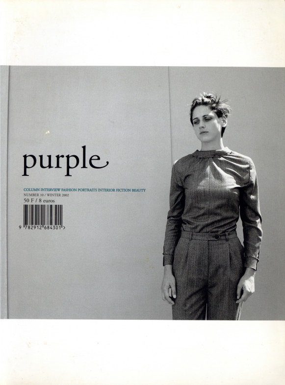 「purple no.10 Winter 2002 / Author: :Olivier Zahm, Elein Fleiss Art Director:Makoto Oorui」メイン画像