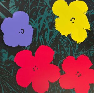 アンディ・ウォーホル　サンデー B. モーニング　フラワーズ(B)／アンディ・ウォーホル（Andy Warhol Sunday B. Morning Flowers(B)／Andy Warhol)のサムネール