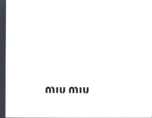 【希少】miumiu × Bruce Weberカタログ