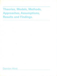 Theories, Models, Methods, Approaches, Assumptions, Results and Findings.のサムネール