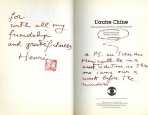 「L'AUTRE CHINE / Photo: Henri Cartier-Bresson　 Foreword: Robert Guillain」画像1