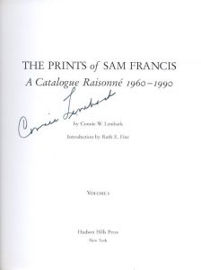 「THE PRINTS of SAM FRANCIS: A Catalogue Raisonne 1960-1990 / Sam Francis Text: Connie W.Lembark」画像4