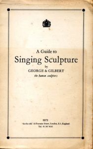 A Guide to Singing Sculpture／ギルバート&ジョージ（A Guide to Singing Sculpture／Gilbert & George)のサムネール