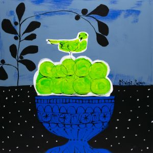 Grapes and a bird / 菅谷晋一