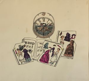 「時計 / 著：川上澄生　摺版：中村三次郎」画像4
