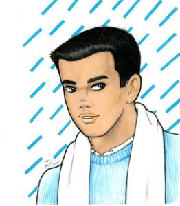薔薇族 '84 4月号 表紙絵／内藤ルネ（／Rune Naito)のサムネール