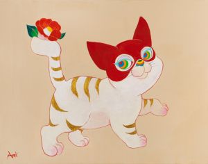 マスク 猫 トラジマ / 柴田亜美
