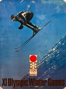 「1972年 冬季札幌 オリンピックポスター 第一号〜第四号　全シート揃 / 第一号 デザイン：河野鷹思　第二号 デザイン：亀倉雄策　写真：藤川清　第三号 デザイン：亀倉雄策　写真：小川隆之　第四号 デザイン：細谷巖　写真：石川賢治」画像2
