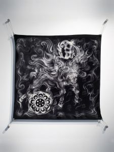 EGREGORO Jacquard Silk Foulard, Casella Meyer for Komiyama Tokyo / Rico Casella (Casella Meyer)