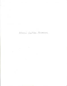 Henri Cartier-Bresson / アンリ・カルティエ＝ブレッソン
